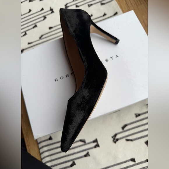 Elegant Roberto Festa Milano black suede pumps - Picture 4 of 6